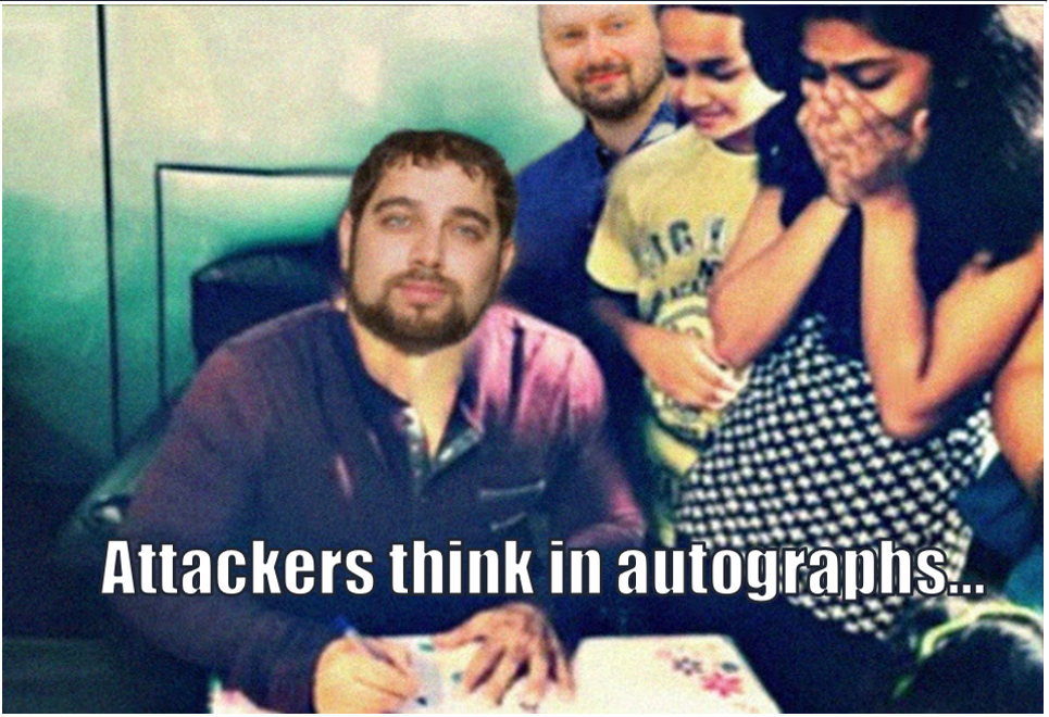 Attackers think in autographs