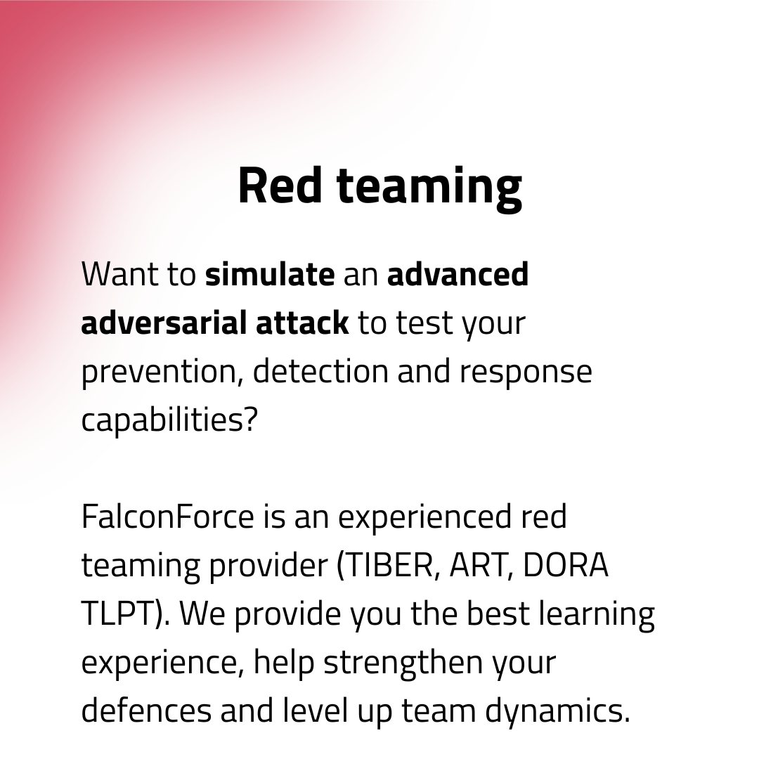 FalconForce red teaming