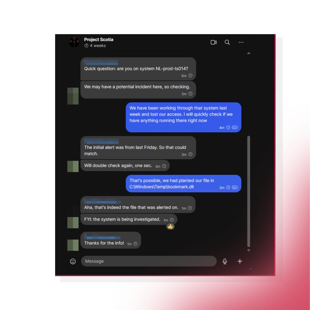 red teaming signal communication